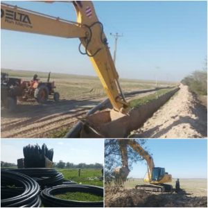  بهره برداری از خطوط انتقال و شبکه توزیع آب ۲ روستای غیزانیه اهواز