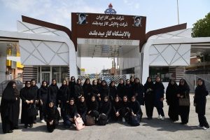 بازدید جمعی دانش آموزان دبیرستان شبانه روزی مهر جایزان از شرکت پالایش گاز بیدبلند