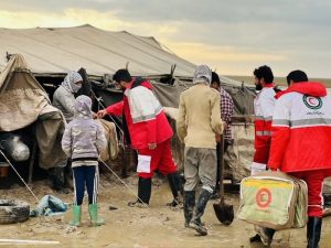 امداد رسانی به ۳۱ نفر گرفتار در آب گرفتگی خوزستان