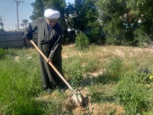 کاشت نهال توسط رئیس توسعه حل اختلاف خوزستان