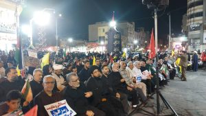 تجمع مردمی در جنایت تروریستی شهادت اسماعیل هنیه توسط صهیونیست‌ها