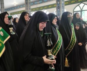 برگزاری مراسم سوگواری امام رضا (ع) با حضور خادمیاران رضوی در اهواز