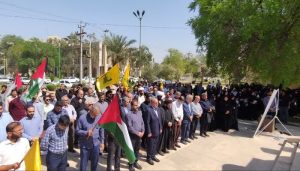 اجتماع دانشگاهیان خوزستانی در محکومیت جنایت تروریستی شهادت دبیرکل حزب الله لبنان