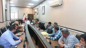 برگزاری جلسه هماهنگی خدمات شهری جهت دفع سریعتر آبهای سطحی در منطقه ۸