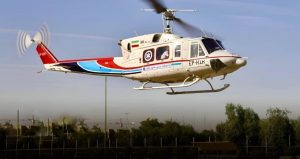  اعزام هوایی بیمار بدحال گتوندی توسط بالگرد فوریت‌های پزشکی به اهواز