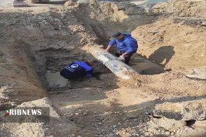 پایان لوله گذاری انتقال آب در مناطق کوثر و فردوس بندر امام خمینی
