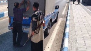 حضور عشایر بختیاری در کنار نیروهای نظامی برای بازرسی