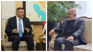 تاکید استاندار خوزستان بر ضرورت رهاسازی حقابه تالاب هورالعظیم در دیدار با وزیر کشور عراق