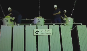 نصب و جایگزینی مبدل ۱۰۰ تنی پست برق نورد اهواز