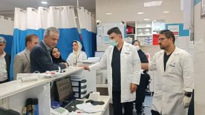 بازدید دکتر داریوش پناهی زاده مدیرکل درمان مستقیم سازمان تامین اجتماعی در جریان سفر دوروزه از ۶ بیمارستان ملکی استان خوزستان