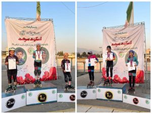 درخشش ورزشکاران خوزستانی در مسابقات اسکیت سرعت قهرمانی کشور