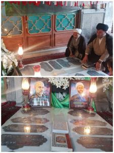 ادای احترام مسئول نمایندگی ولی فقیه در نزسا به مقام والای سپهبد شهید رشید