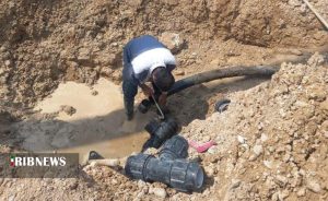 توسعه شبکه آب به طول ۲ هزار و ۵۰۰ متر در بندر امام خمینی