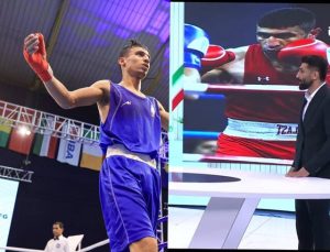 اعتراض مربی مهدی کاظمی در پی اعلام رای نهایی مبارزه‌اش در قهرمانی جهان