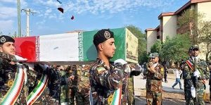 پدافند هوایی جنوب غرب ارتش متبرک به حضور یک شهید گمنام