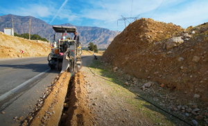 اجرای طرح فیبرنوری شهرستان اندیکا در مراحل پایانی